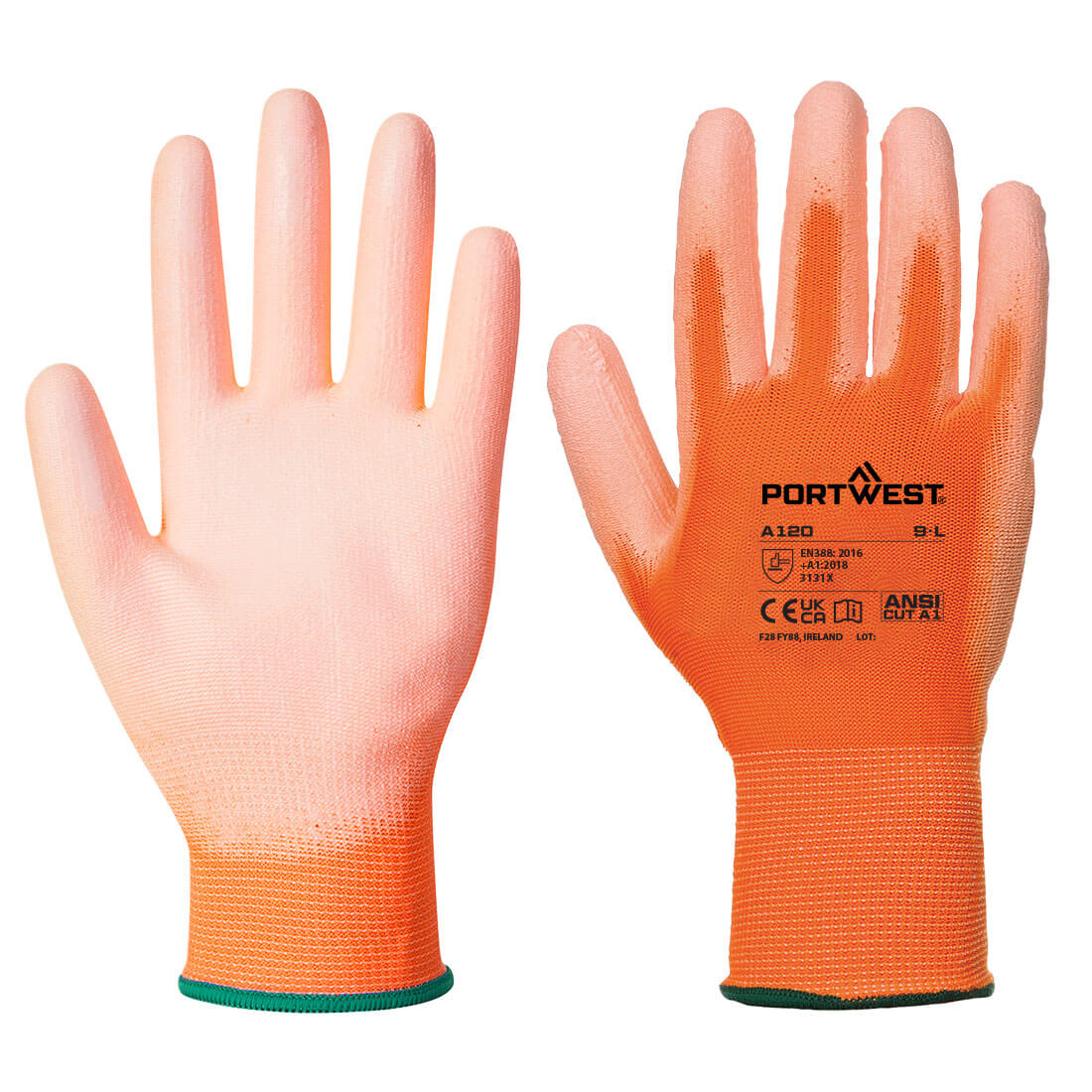 Guantes con palma de PU