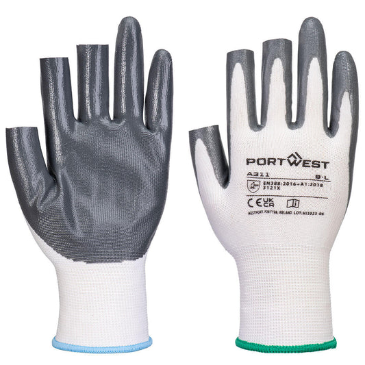 Guante nitrilo Grip 13 sin 3 dedos (Pk12)