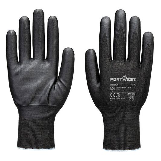Guanto Cut F21 in nitrile e tungsteno A9