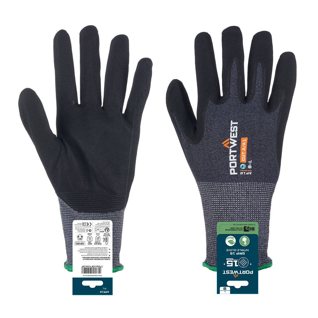 APR12G8R - Guanto in nitrile SG Grip 15 (al dettaglio)