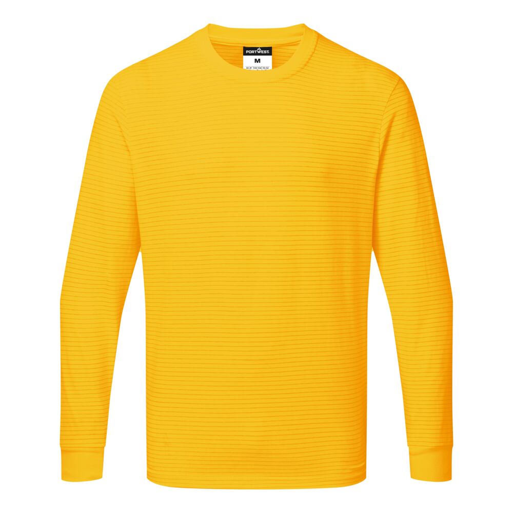 AS22YE3 - T-shirt manica lunga antistatica ESD