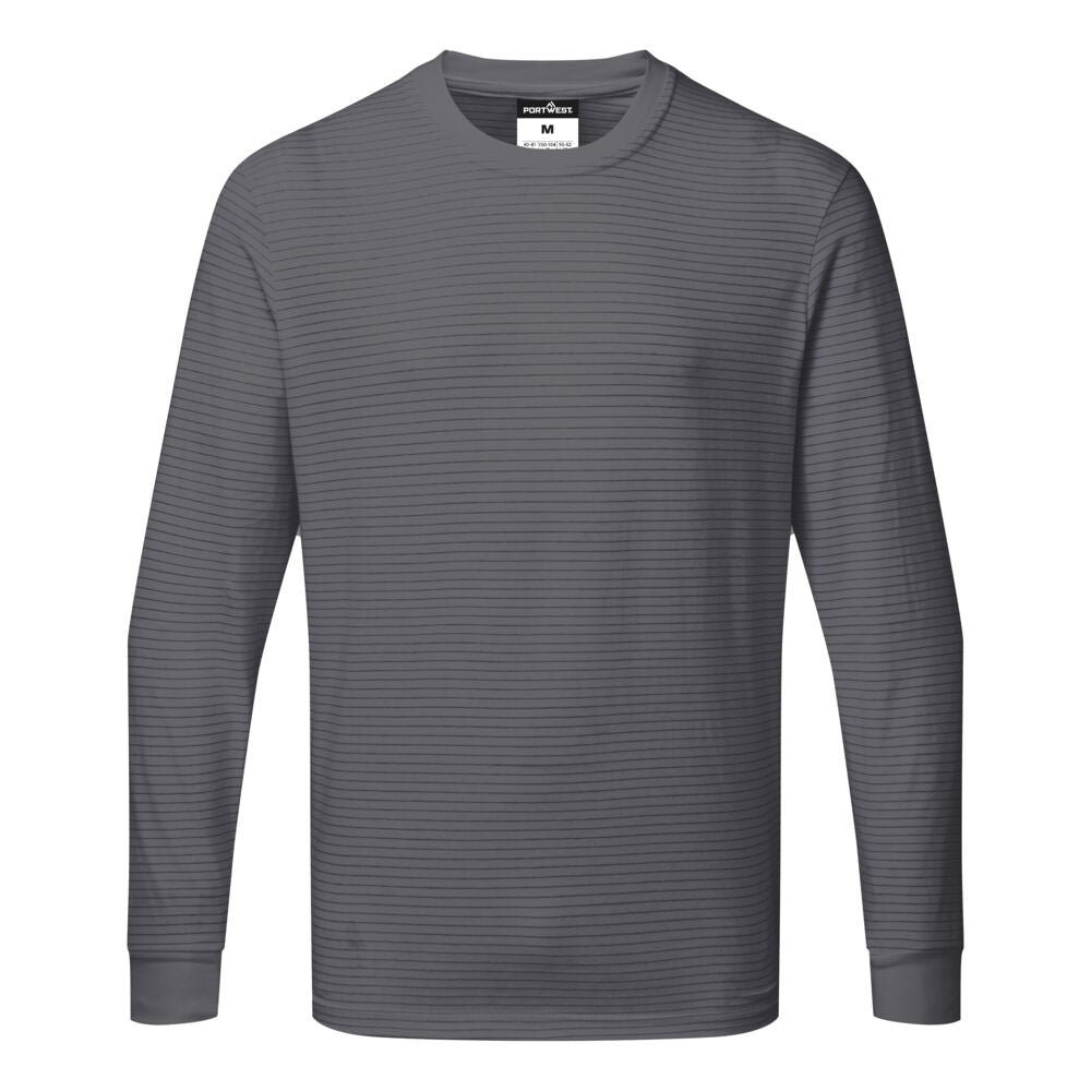AS22ZOR - T-shirt manica lunga antistatica ESD