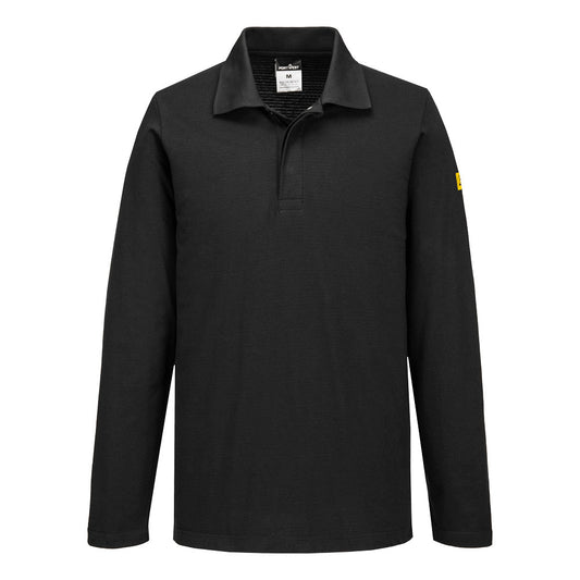 AS23BKR - Polo antistatica ESD L/S