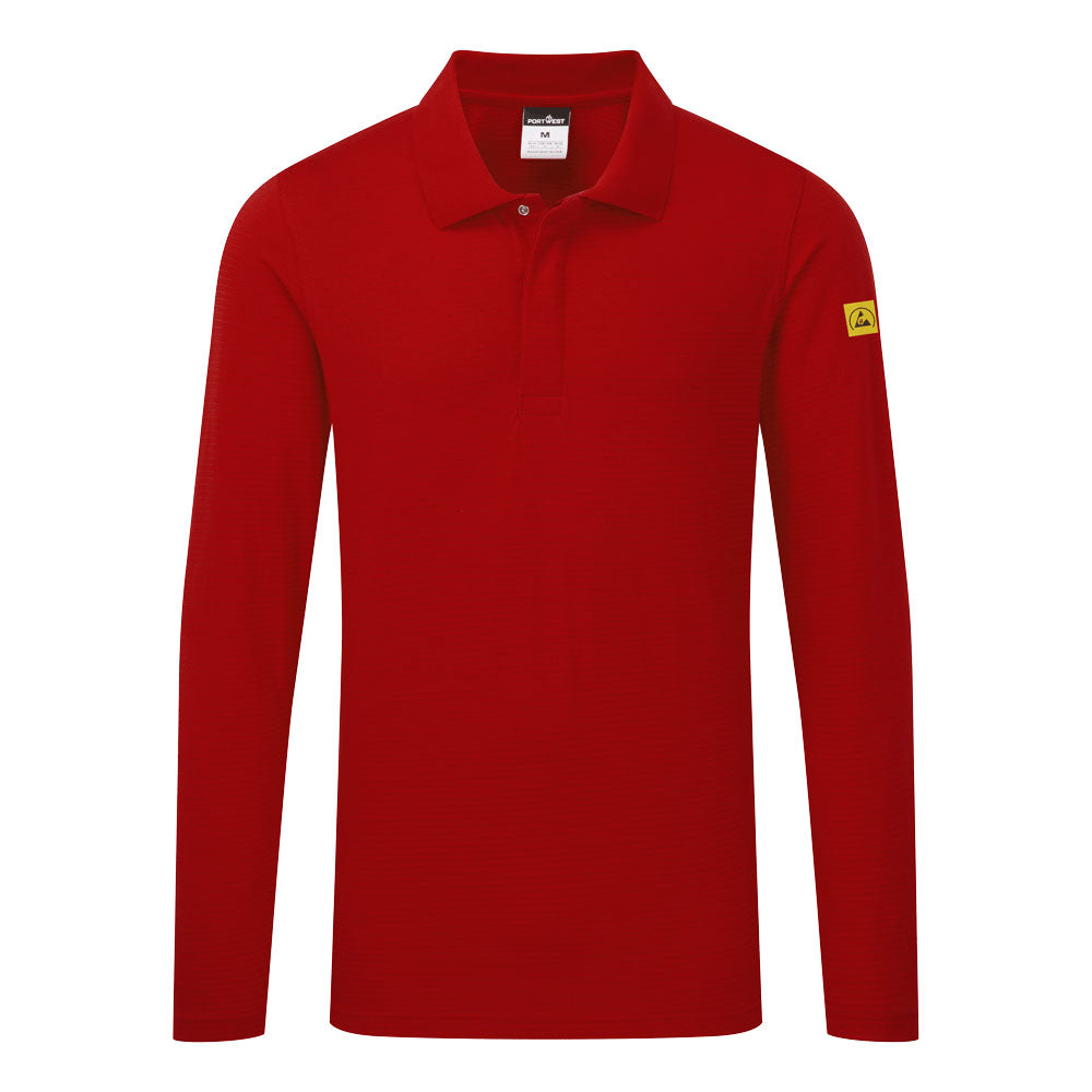 AS23DRR - Polo antistatica ESD L/S
