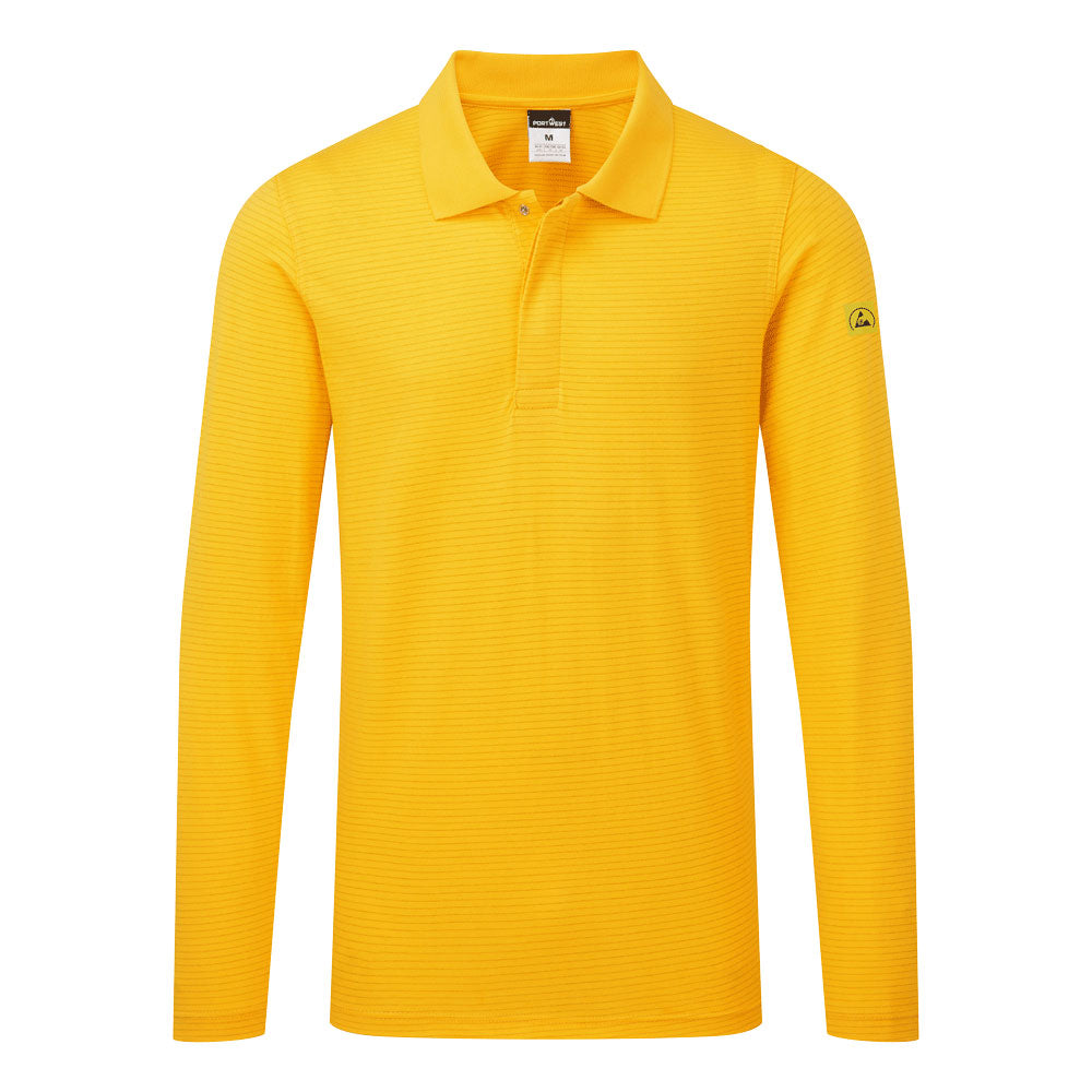 AS23YE3 - Polo antistatica ESD L/S