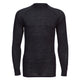 B183BKR - T-shirt girocollo a maniche lunghe in lana merino