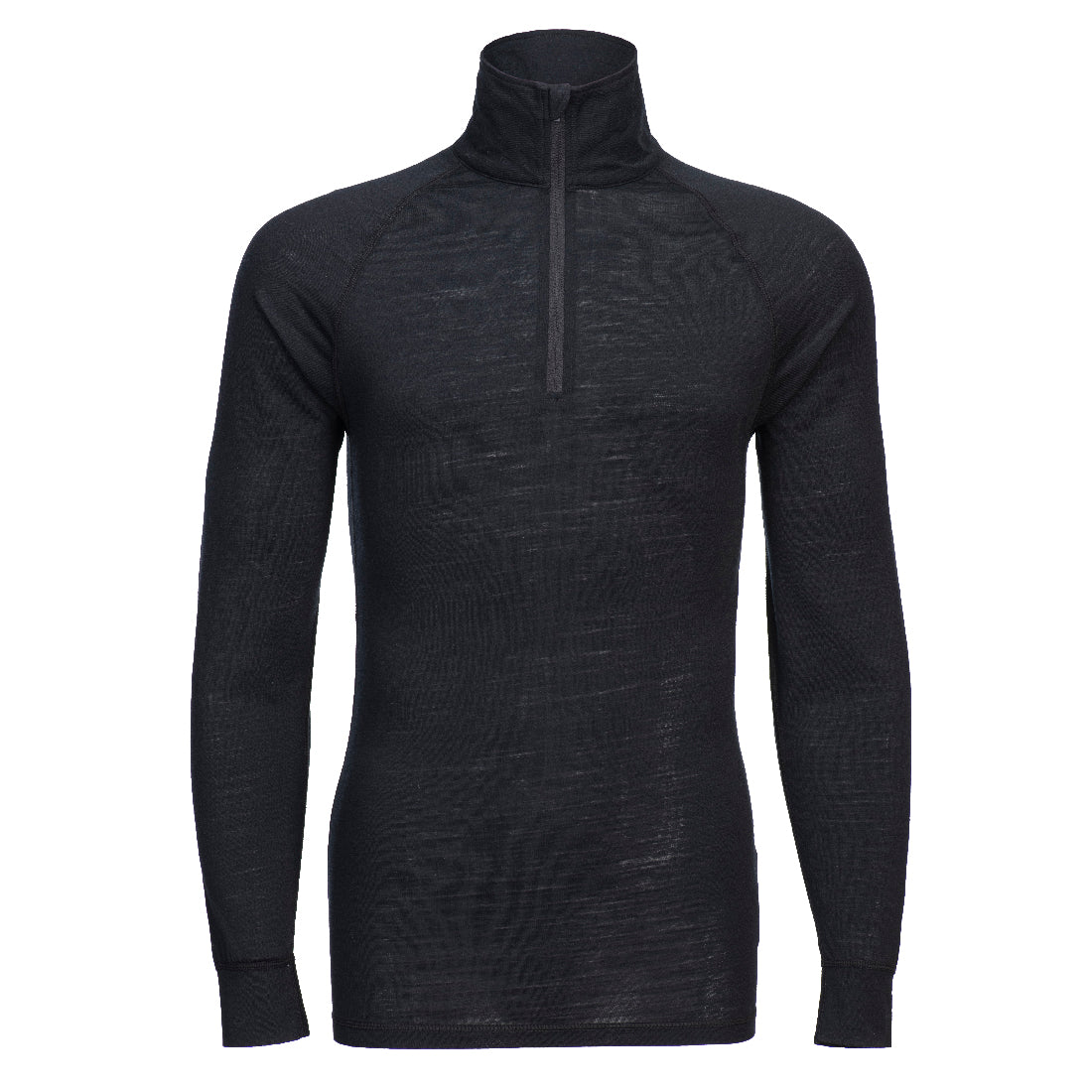 B184BKR - Top strato base in Lana Merino con Zip a 1/4