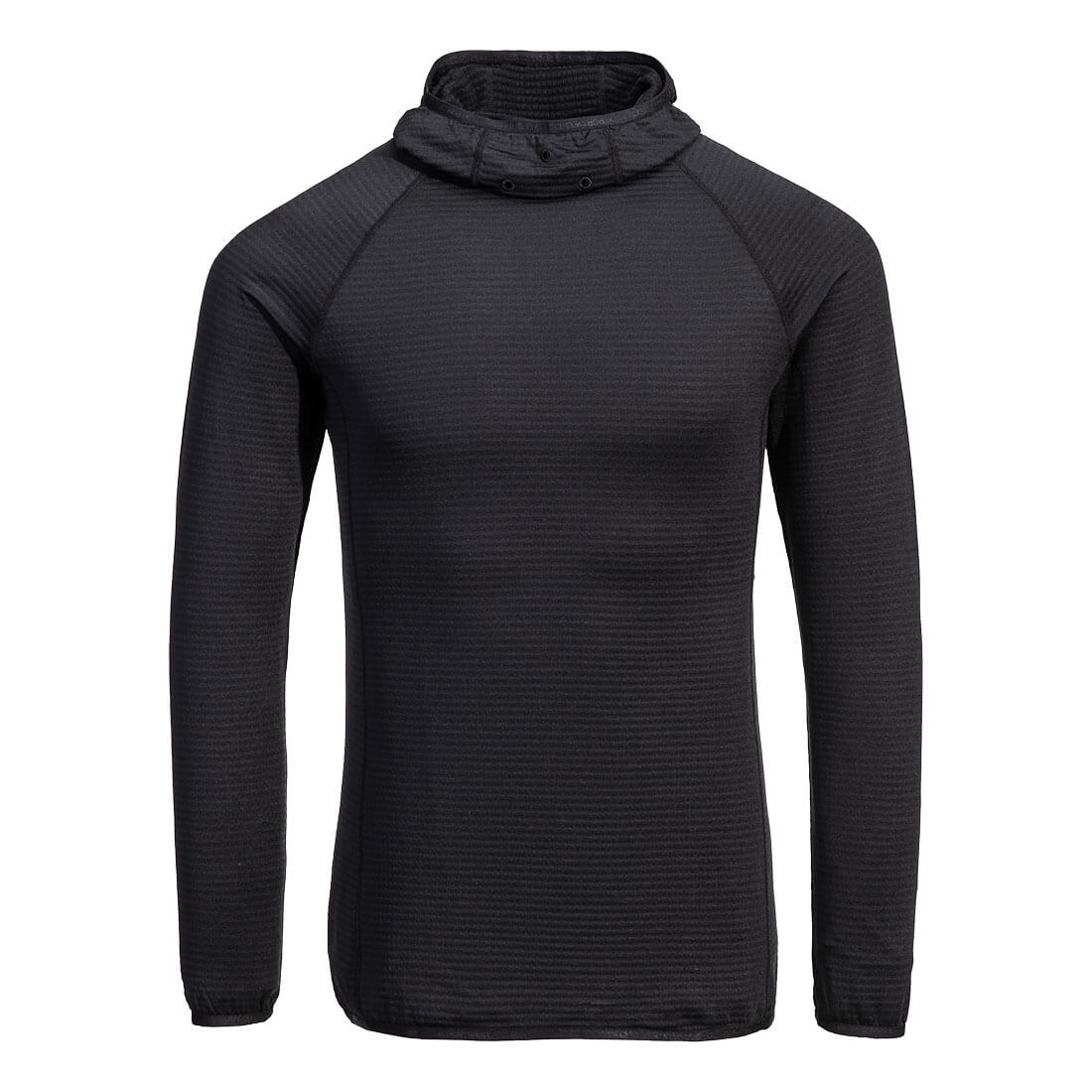B191BKR - Giacca in pile Waffle con cappuccio