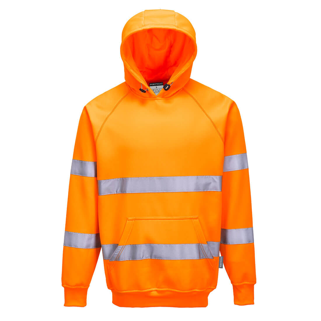 B304ORR - Felpa con cappuccio Hi-Vis