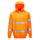 B304ORR - Felpa con cappuccio Hi-Vis