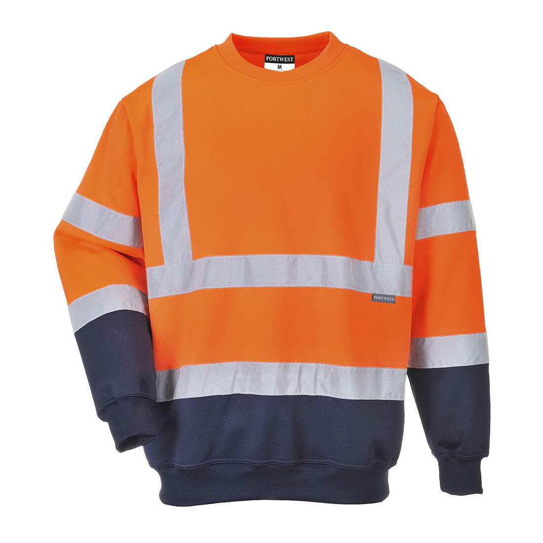 B306ONR - Sudadera bicolor de alta visibilidad