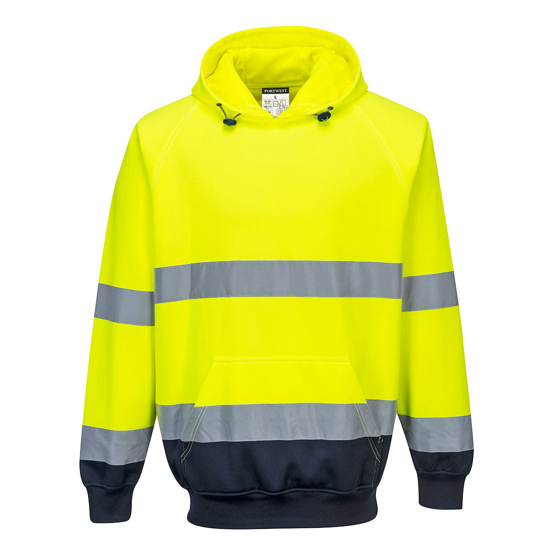 B316YNR - Sudadera bicolor con capucha Hi-Vis