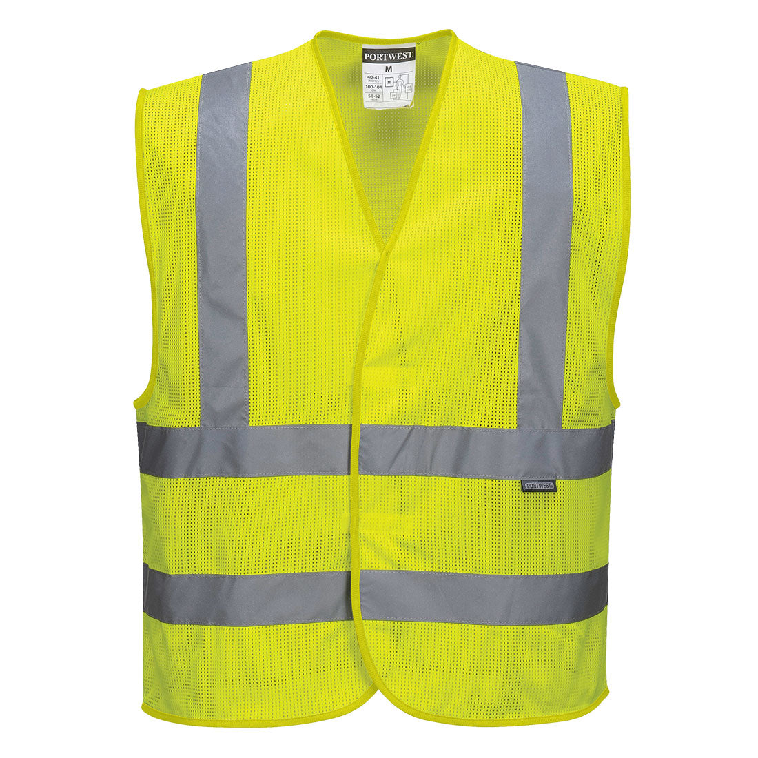 C370YER - Gilet Banda Verticale MeshAir Hi-Vis