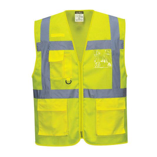 C376YER - Chaleco de alta visibilidad Executive Atenas MeshAir