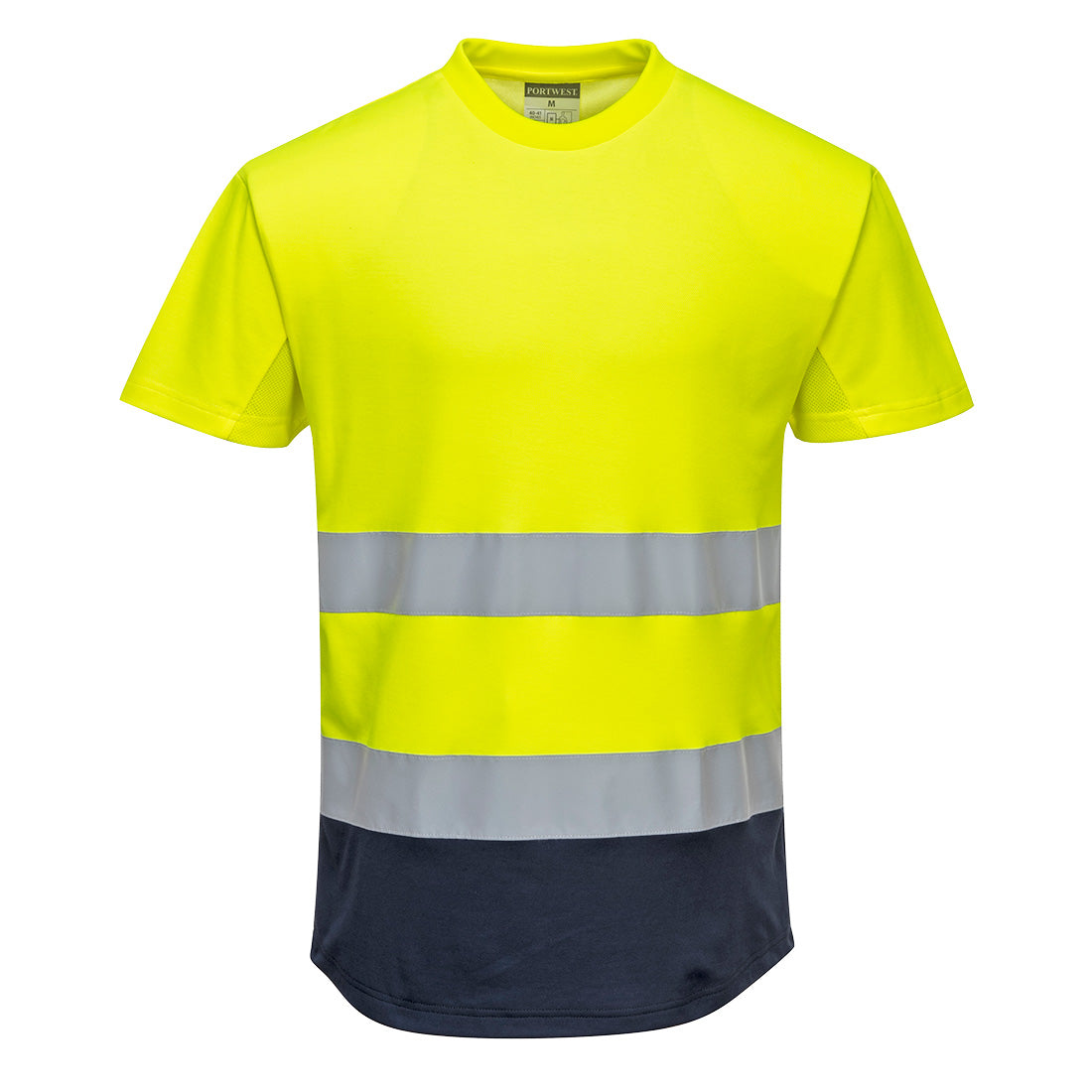 C395YNR - T-shirt Bicolore Mesh Cotton Comfort Hi-Vis