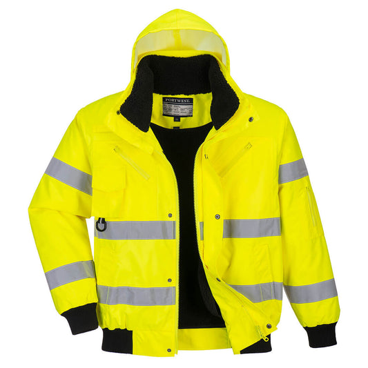C467YER - Bomber 3 in 1 Hi-Vis