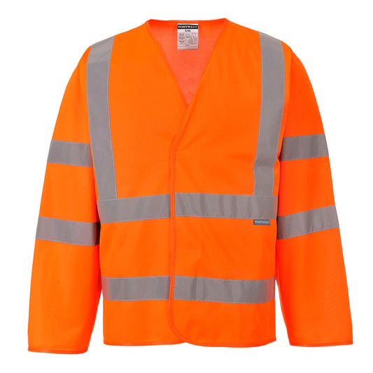 C473ORR - Giacca con due bande e bretelle Hi-Vis