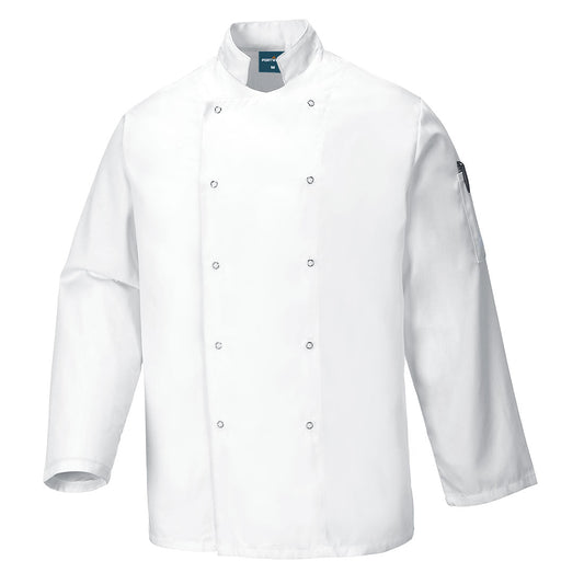 C833WHR - Chaqueta Suffolk con botones a presión L/S
