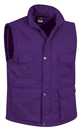 Gilet da lavoro multitasche imbottito Reporter