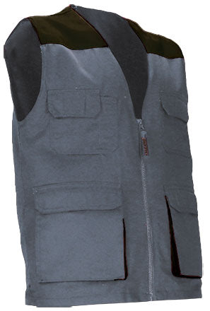 Gilet da lavoro multitasche leggero e bicolore Thunder