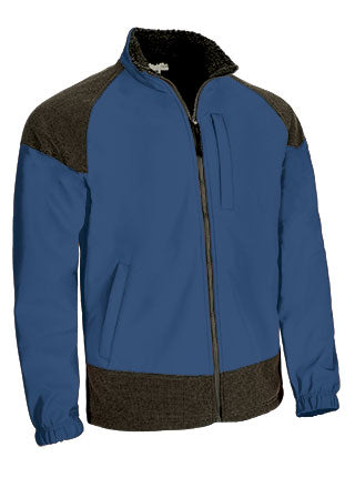 Giacca softshell con rinforzi e disegno bicolore Caledonia