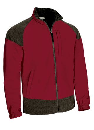 Giacca softshell con rinforzi e disegno bicolore Caledonia