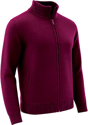 Cardigan con zip intera Carlo