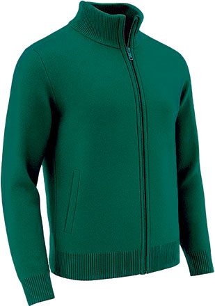 Cardigan con zip intera Carlo
