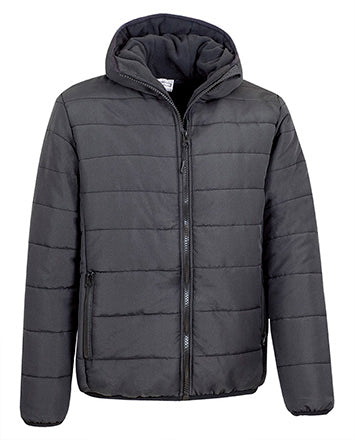 Giacca con cappuccio trapuntata e pile Fleetwood