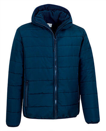 Giacca con cappuccio trapuntata e pile Fleetwood