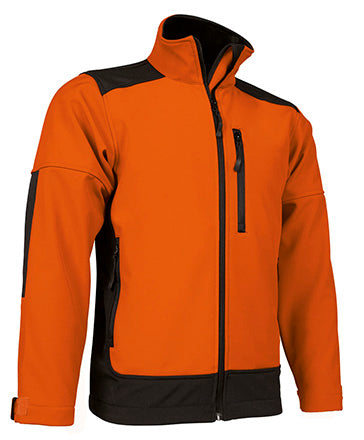 Giacca softshell con tre tasche e design bicolore Saponi