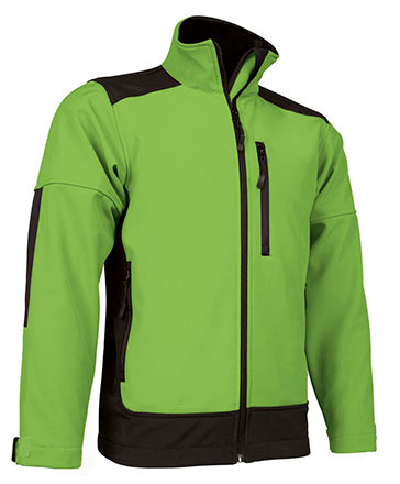 Giacca softshell con tre tasche e design bicolore Saponi