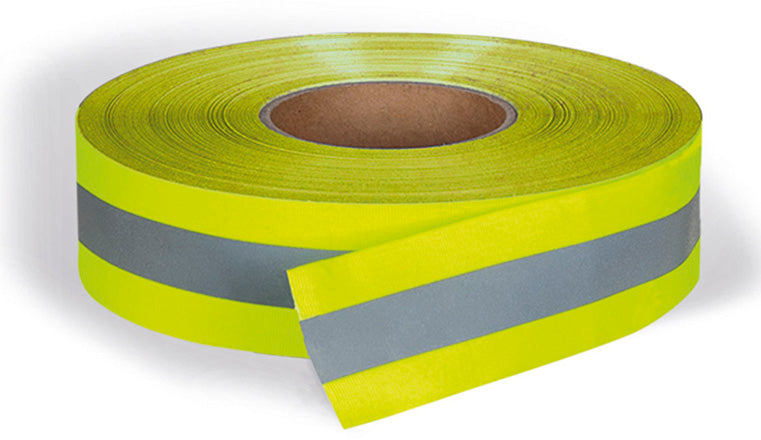 Banda catarifrangente textile bicolore da cucire Amber