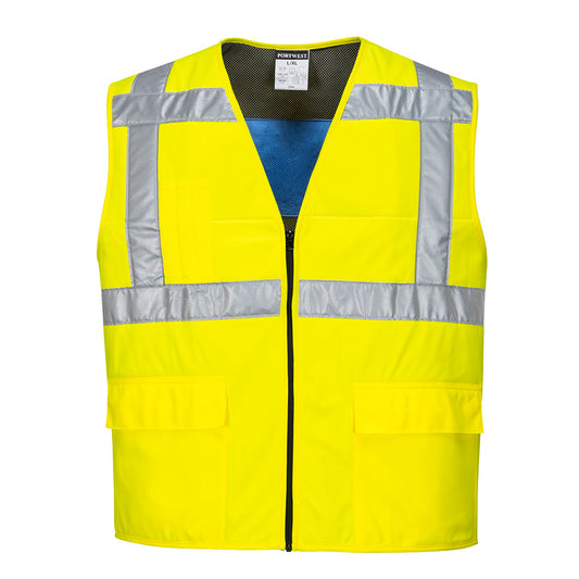 CV02YER - Gilet Hi-Vis rifrescante