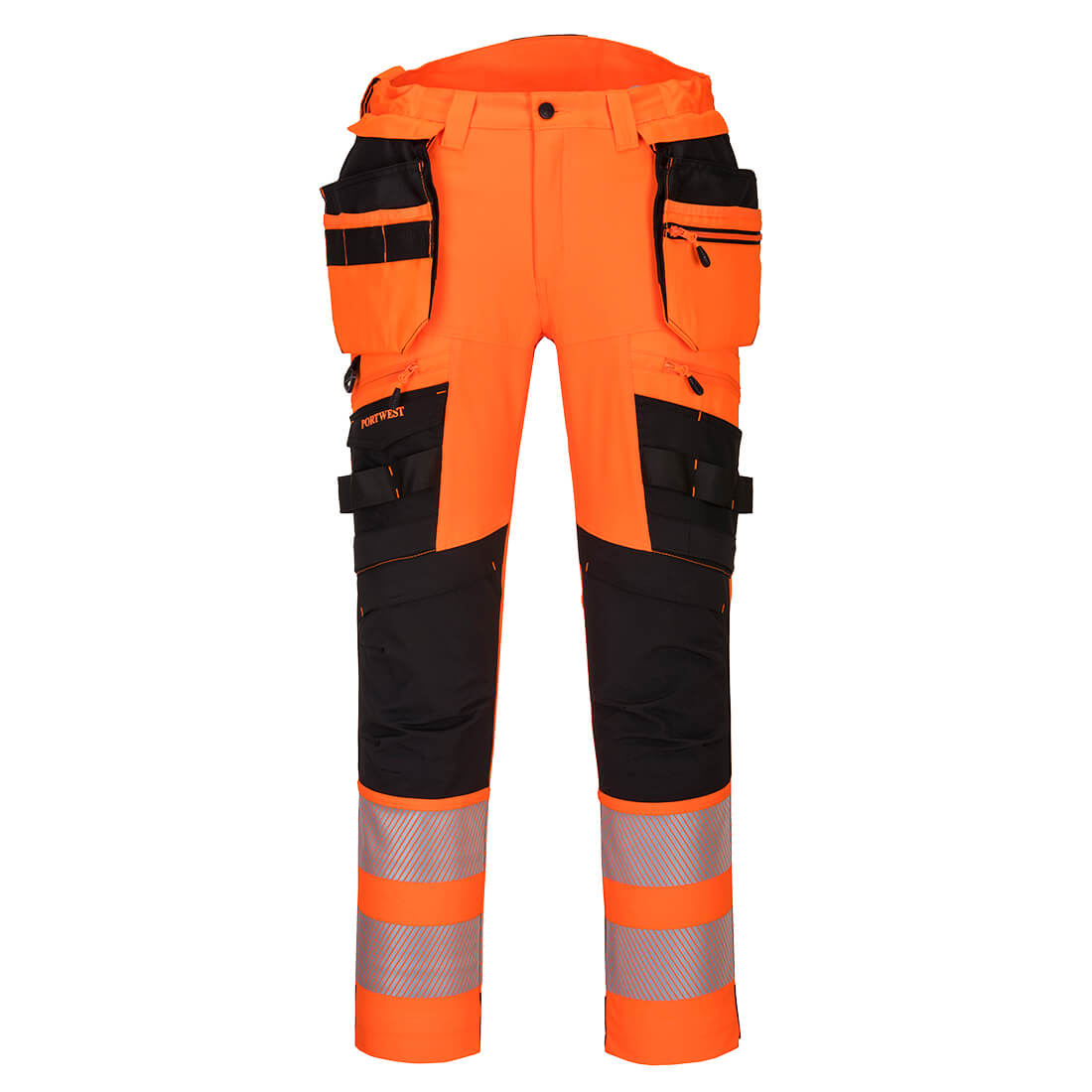 DX442OBR - Pantalón DX4 de alta visibilidad con bolsillo tipo Holster desmontable