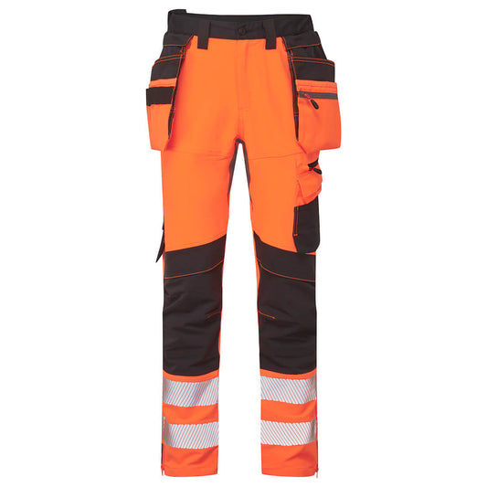 DX454OBR - Pantalón Craft con bolsillos tipo funda desmontables de alta visibilidad DX4