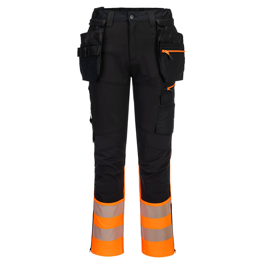 DX457OBR - Pantalón DX4 Craft alta visibilidad clase 1 con bolsillos tipo funda desmontables