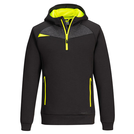 DX467BKR - DX4 Sudadera con capucha y media cremallera