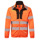 DX477OBR - Sudadera DX4 Hi-Vis con cuello alzado y cierre de cremallera