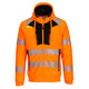 DX484OBR - Felpa con zip DX4 Hi-Vis con cappuccio