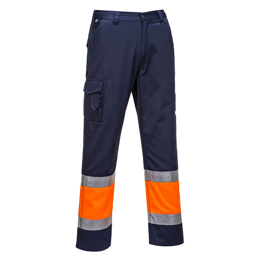 E049ONR - Pantalone Combat Bicolore Hi-Vis