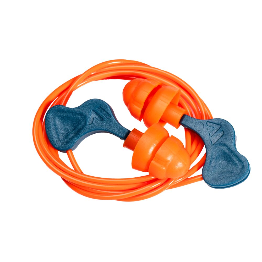 EP23ORR - Inserti auricolari Easy Fit in PU con cordino (50 paia)