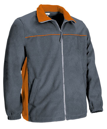 Giacca pile bicolore con tasche Thunder