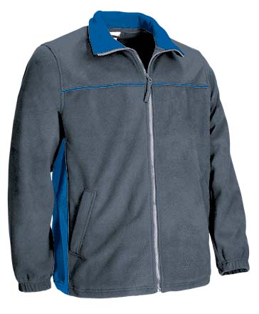Giacca pile bicolore con tasche Thunder