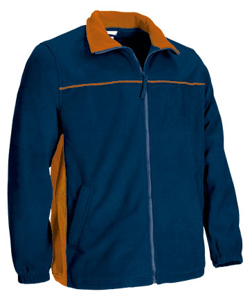 Giacca pile bicolore con tasche Thunder