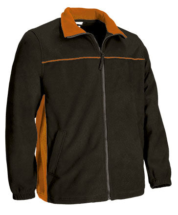 Giacca pile bicolore con tasche Thunder