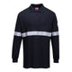 FR03NAR - Polo FR Modaflame antistatica con banda riflettente