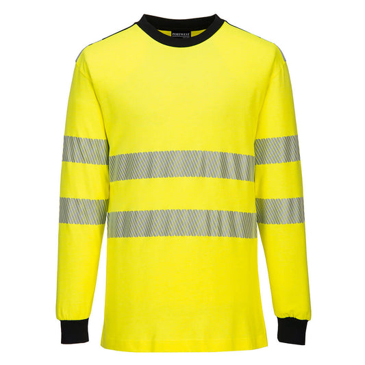 FR701YBR - PW3 Modaflame Camiseta de manga larga de punto de alta visibilidad FR