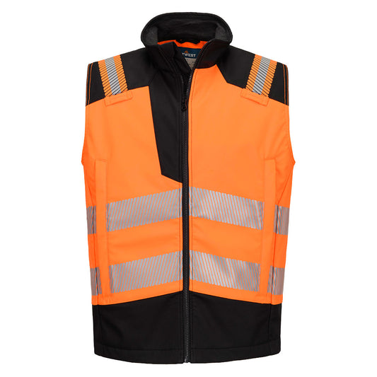 FR719OBR - PW3 Modaflame Softshell Hi-Vis FR Gilet