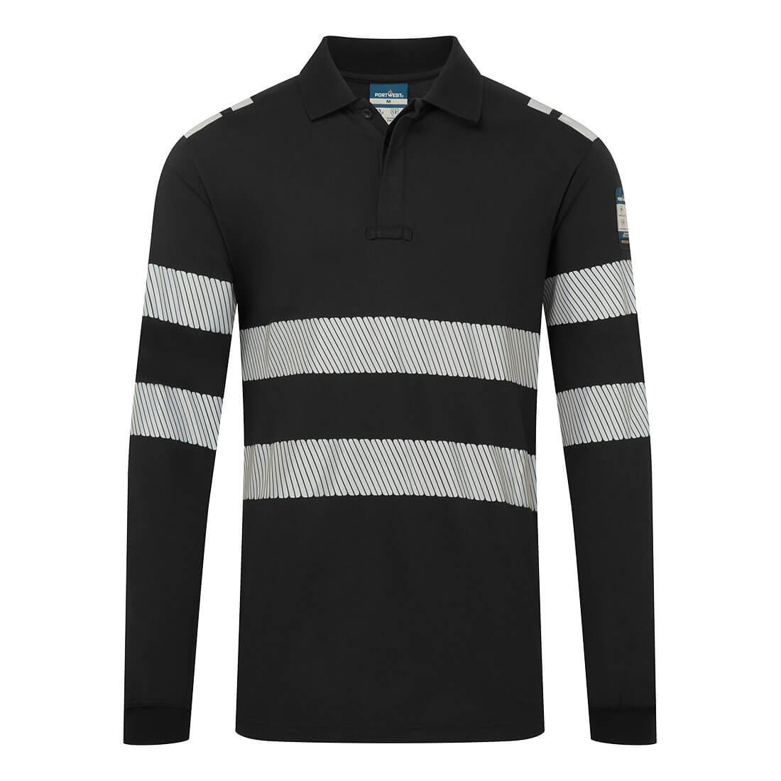 FR733BKR - Polo manica lunga PW3 FR Modaflame
